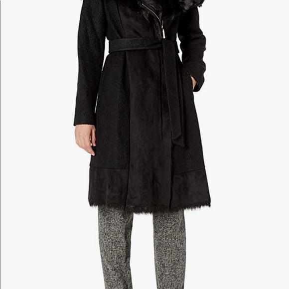 Vince Camuto Belted Wool Jacket - Picture 2 of 5